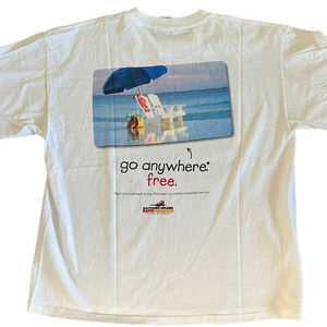 vintage southwest airlines credit card promo tshirt XL